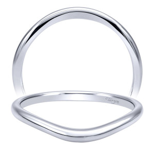 Taryn 14 Karat White Gold Curved Wedding Band TW911929R0W4JJJ