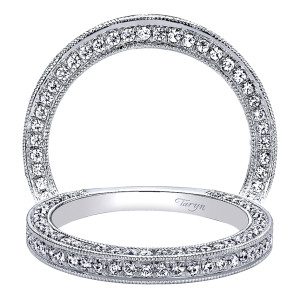 Taryn 14 Karat White Gold Straight Wedding Band TW9423W44JJ