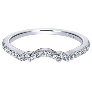 Gabriel 14 Karat Curved Matching Wedding Band WB7732W44JJ