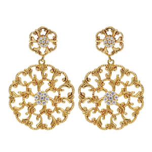 Gabriel Fashion 14 Karat Bombay Drop Earrings EG10364Y44JJ