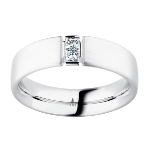 241716 Christian Bauer 18 Karat Diamond Wedding Ring / Band