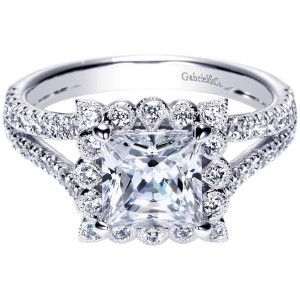 Gabriel 14 Karat Victorian Engagement Ring ER8734W44JJ