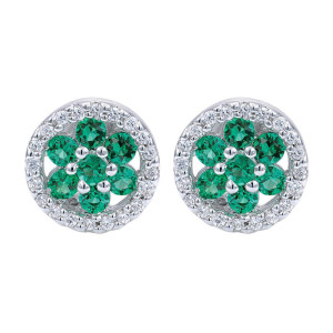 Gabriel Fashion 14 Karat Lusso Color Stud Earrings EG9804W45EA