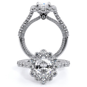 Verragio Couture-0480OV Platinum Engagement Ring