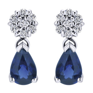 Gabriel Fashion 14 Karat Lusso Color Drop Earrings EG647W45SB