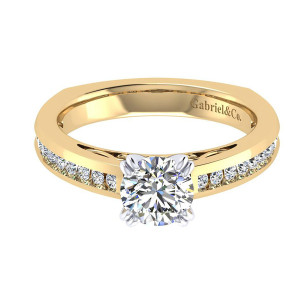 Gabriel 14 Karat Contemporary Engagement Ring ER6655M44JJ