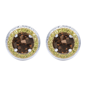 Gabriel Fashion Silver Roman Stud Earrings EG11615M5SVJMC