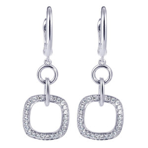 Gabriel Fashion 14 Karat Modern Drop Earrings EG11348W45JJ