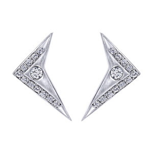 Gabriel Fashion 14 Karat Downtown Stud Earrings EG12455W45JJ