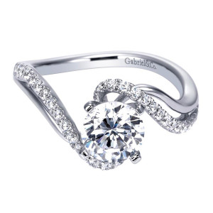 Gabriel 14 Karat Contemporary Engagement Ring ER6972W44JJ