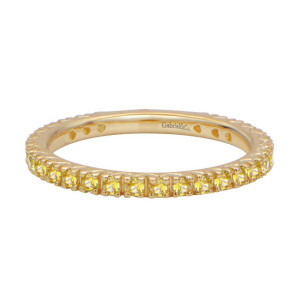 Gabriel Fashion 14 Karat Stackable Stackable Ladies' Ring LR4573Y4JYS