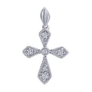 Gabriel Fashion 14 Karat Faith Cross Cross Pendant PC526W45JJ