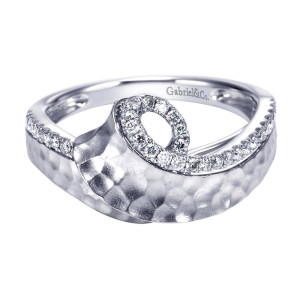 Gabriel Fashion 14 Karat Nature Ladies' Ring LR6295W45JJ