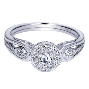Gabriel 14 Karat Victorian Engagement Ring ER98432W44JJ