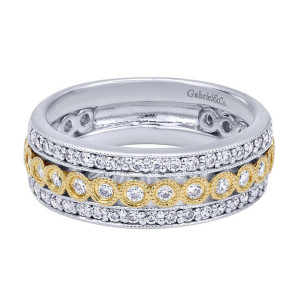 Gabriel Fashion 14 Karat Two-Tone Victorian Ladies' Ring LR4661M45JJ