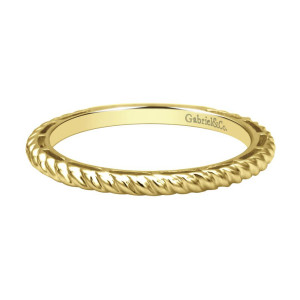 Gabriel Fashion 14 Karat Stackable Stackable Ladies' Ring LR4582Y4JJJ