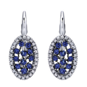 Gabriel Fashion 14 Karat Lusso Color Leverback Earrings EG12583W45SA