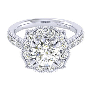 Gabriel 14 Karat Perfect Match Engagement Ring ER039C8ACW44JJ