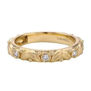 Gabriel Fashion 14 Karat Stackable Stackable Ladies' Ring LR5398Y44JJ