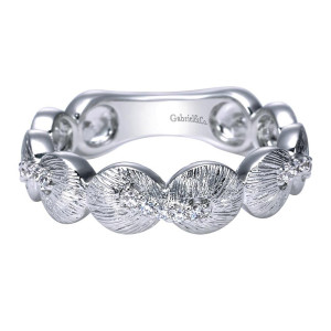 Gabriel Fashion 14 Karat Stackable Stackable Ladies' Ring LR6321W45JJ