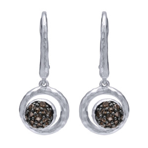 Gabriel Fashion Silver Organic Drop Earrings EG12397SVJSQ