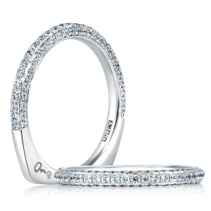 A.JAFFE 14 Karat Diamond Wedding Ring MRS379 / 46