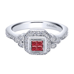 Gabriel Fashion 14 Karat Victorian Ladies' Ring LR4633W44RA