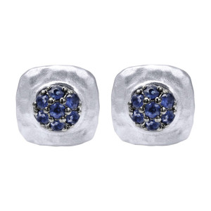 Gabriel Fashion Silver Organic Stud Earrings EG12398SVJSA