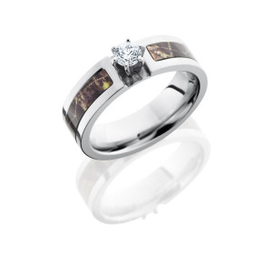 Lashbrook CCCAMO6F13CROWNDIA.25_RTM4 Camo Wedding Ring or Band