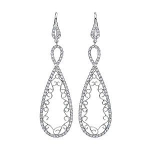 Gabriel Fashion 14 Karat Lace Drop Earrings EG11937W45JJ