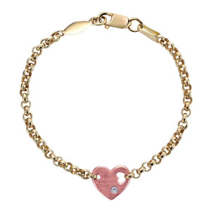 Gabriel Fashion 14 Karat Two-Tone Secret Garden Chain Bracelet TB2415L45JJ