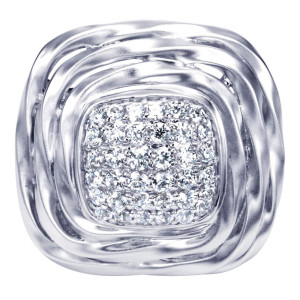 Gabriel Fashion 14 Karat Nature Ladies' Ring LR6687W44JJ