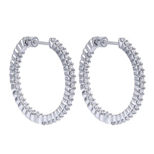 Gabriel Fashion 14 Karat Hoops Hoop Earrings EG696W45JJ