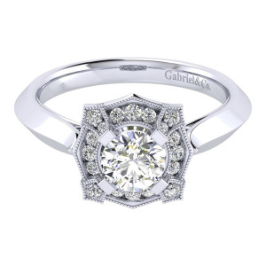 Gabriel 14 Karat Perfect Match Engagement Ring ER001B3ADW44JJ