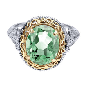 Gabriel Fashion Silver / 18 Karat Two-Tone Mediterranean Ladies' Ring LR5820MYJGA
