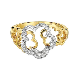 Gabriel Fashion 14 Karat Two-Tone Eternal Love Ladies' Ring LR5015M45JJ