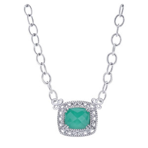 Gabriel Fashion Silver Mediterranean Necklace NK3043SVJXG