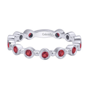 Gabriel Fashion 14 Karat Stackable Stackable Ladies' Ring LR4584W4JRA