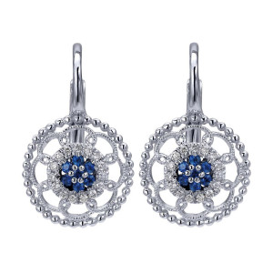 Gabriel Fashion 14 Karat Bombay Leverback Earrings EG12222W45SA
