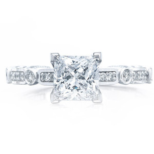 Tacori 202-2PR55 Platinum Sculpted Crescent Engagement Ring