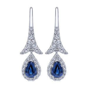 Gabriel Fashion 14 Karat Lusso Color Drop Earrings EG12206W45SA
