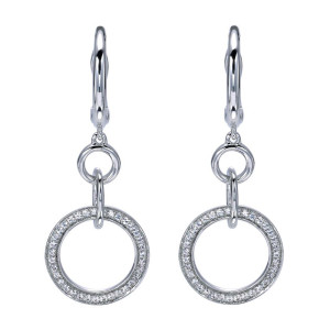 Gabriel Fashion 14 Karat Modern Drop Earrings EG11346W45JJ