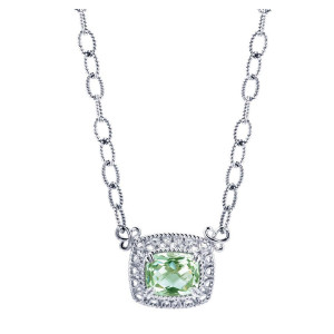 Gabriel Fashion Silver Mediterranean Necklace NK3043SVJGA