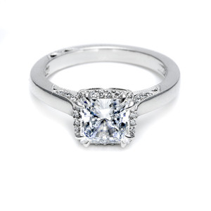 Tacori Platinum Dantela Engagement Ring 2620PRMD