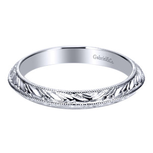 Gabriel 14 Karat Victorian Wedding Band WB8989W4JJJ