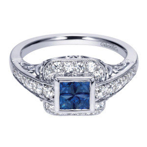 Gabriel Fashion 14 Karat Victorian Ladies' Ring LR6572W44SA