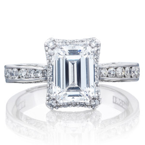 Tacori 2646-3EC8X6 18 Karat Dantela Engagement Ring