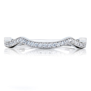 Tacori 2647LGB 18 Karat Ribbon Diamond Wedding Band