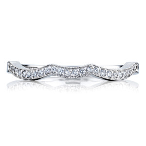 Tacori 2648LGB 18 Karat Ribbon Diamond Wedding Band