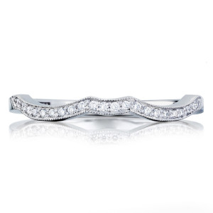 Tacori 2648MDB 18 Karat Ribbon Diamond Wedding Band